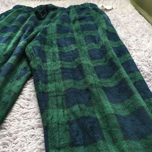 NWT Men's Nautica Green Blue Plaid Lounge Pants